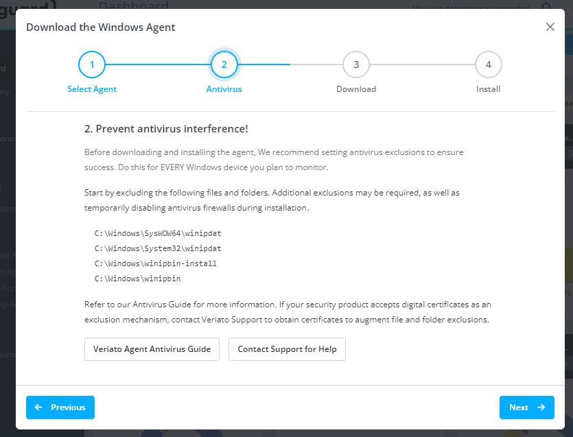 Agent 10.0 antivirus exclusions